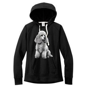 Funny Poodle Dog Miniature Poodle Toy Poodle 1995 Women's Fleece Hoodie