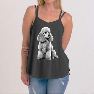 Funny Poodle Dog Miniature Poodle Toy Poodle 1995 Women's Strappy Tank