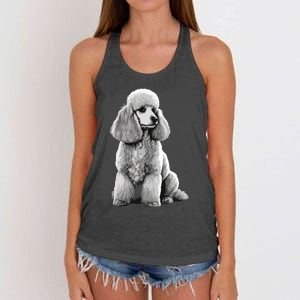 Funny Poodle Dog Miniature Poodle Toy Poodle 1995 Women's Knotted Racerback Tank