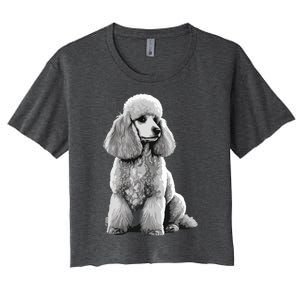 Funny Poodle Dog Miniature Poodle Toy Poodle 1995 Women's Crop Top Tee