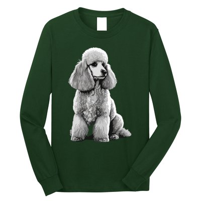 Funny Poodle Dog Miniature Poodle Toy Poodle 1995 Long Sleeve Shirt