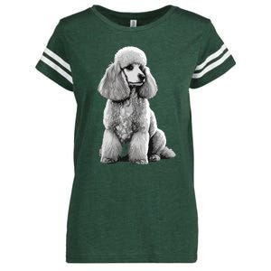 Funny Poodle Dog Miniature Poodle Toy Poodle 1995 Enza Ladies Jersey Football T-Shirt