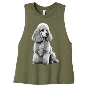 Funny Poodle Dog Miniature Poodle Toy Poodle 1995 Women's Racerback Cropped Tank