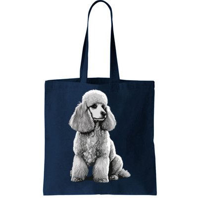 Funny Poodle Dog Miniature Poodle Toy Poodle 1995 Tote Bag