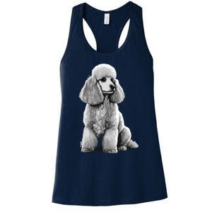 Funny Poodle Dog Miniature Poodle Toy Poodle 1995 Women's Racerback Tank