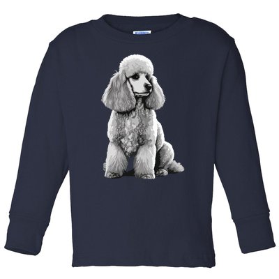 Funny Poodle Dog Miniature Poodle Toy Poodle 1995 Toddler Long Sleeve Shirt