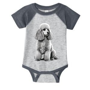 Funny Poodle Dog Miniature Poodle Toy Poodle 1995 Infant Baby Jersey Bodysuit