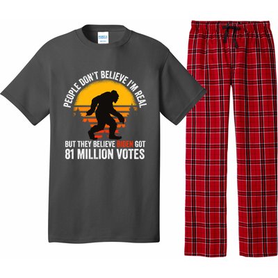 Funny People Dont Believe Im Real But They Believe Biden Pajama Set