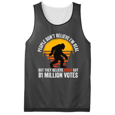 Funny People Dont Believe Im Real But They Believe Biden Mesh Reversible Basketball Jersey Tank