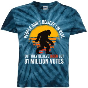 Funny People Dont Believe Im Real But They Believe Biden Kids Tie-Dye T-Shirt