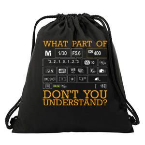 Funny Photography Design Men Women Photographer Instructors Drawstring Bag