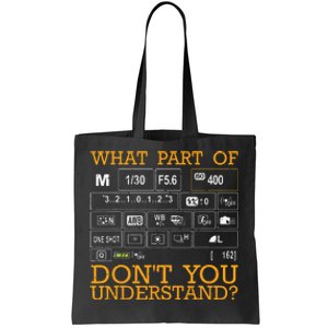 Funny Photography Design Men Women Photographer Instructors Tote Bag