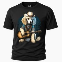 Funny Poodle Dog Miniature Poodle Toy Poodle Country Music Cooling Performance Crew T-Shirt