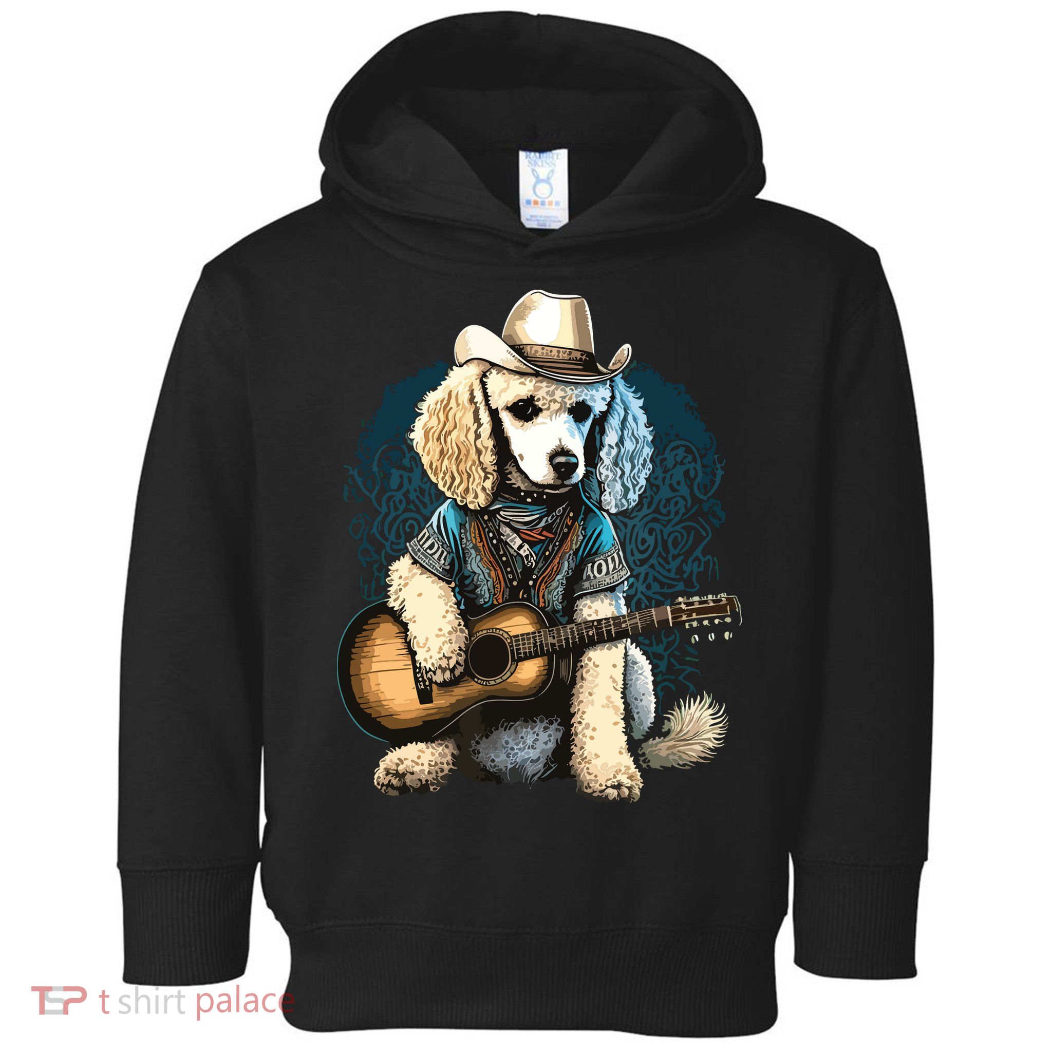 Funny Poodle Dog Miniature Poodle Toy Poodle Country Music Toddler Hoodie