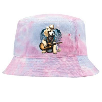 Funny Poodle Dog Miniature Poodle Toy Poodle Country Music Tie-Dyed Bucket Hat