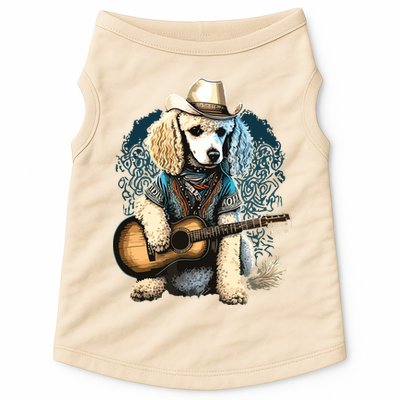 Funny Poodle Dog Miniature Poodle Toy Poodle Country Music Doggie Tank