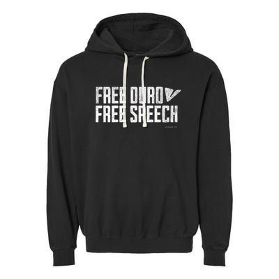 Free Pavel Durov Telegram Free Speech Garment-Dyed Fleece Hoodie