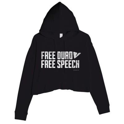 Free Pavel Durov Telegram Free Speech Crop Fleece Hoodie