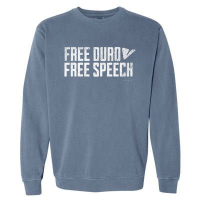 Free Pavel Durov Telegram Free Speech Garment-Dyed Sweatshirt