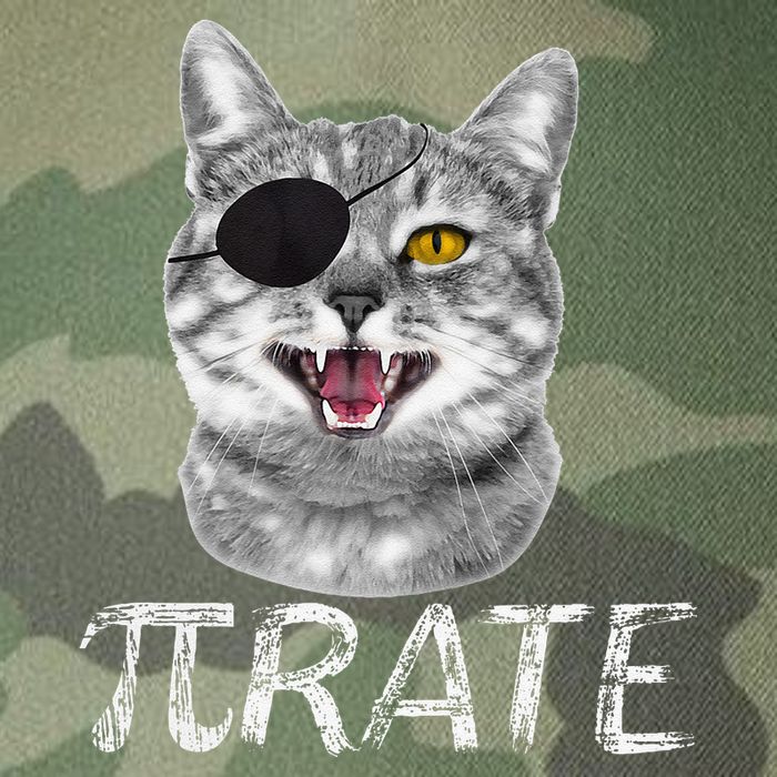 Funny Pi Day Math Science Cat Pirate Legacy Tie Dye Trucker Hat