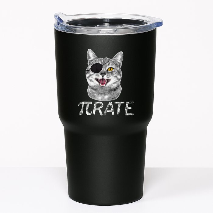Funny Pi Day Math Science Cat Pirate Tumbler