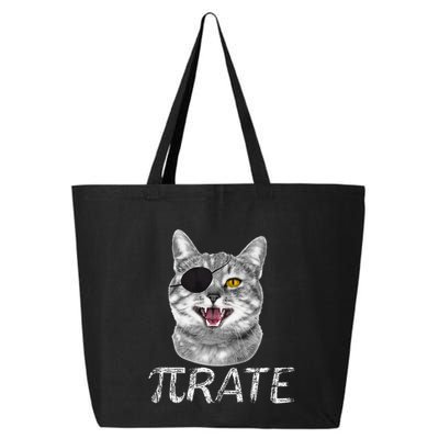 Funny Pi Day Math Science Cat Pirate 25L Jumbo Tote