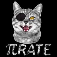 Funny Pi Day Math Science Cat Pirate Tank Top