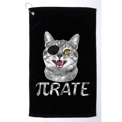 Funny Pi Day Math Science Cat Pirate Golf Towel