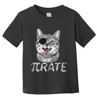 Funny Pi Day Math Science Cat Pirate Toddler T-Shirt