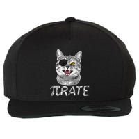 Funny Pi Day Math Science Cat Pirate Wool Snapback Cap