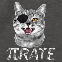 Funny Pi Day Math Science Cat Pirate Vector Backpack