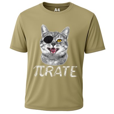 Funny Pi Day Math Science Cat Pirate Performance Shirt