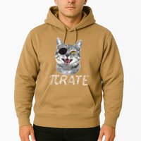 Funny Pi Day Math Science Cat Pirate Hoodie