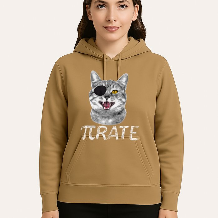 Funny Pi Day Math Science Cat Pirate Hoodie