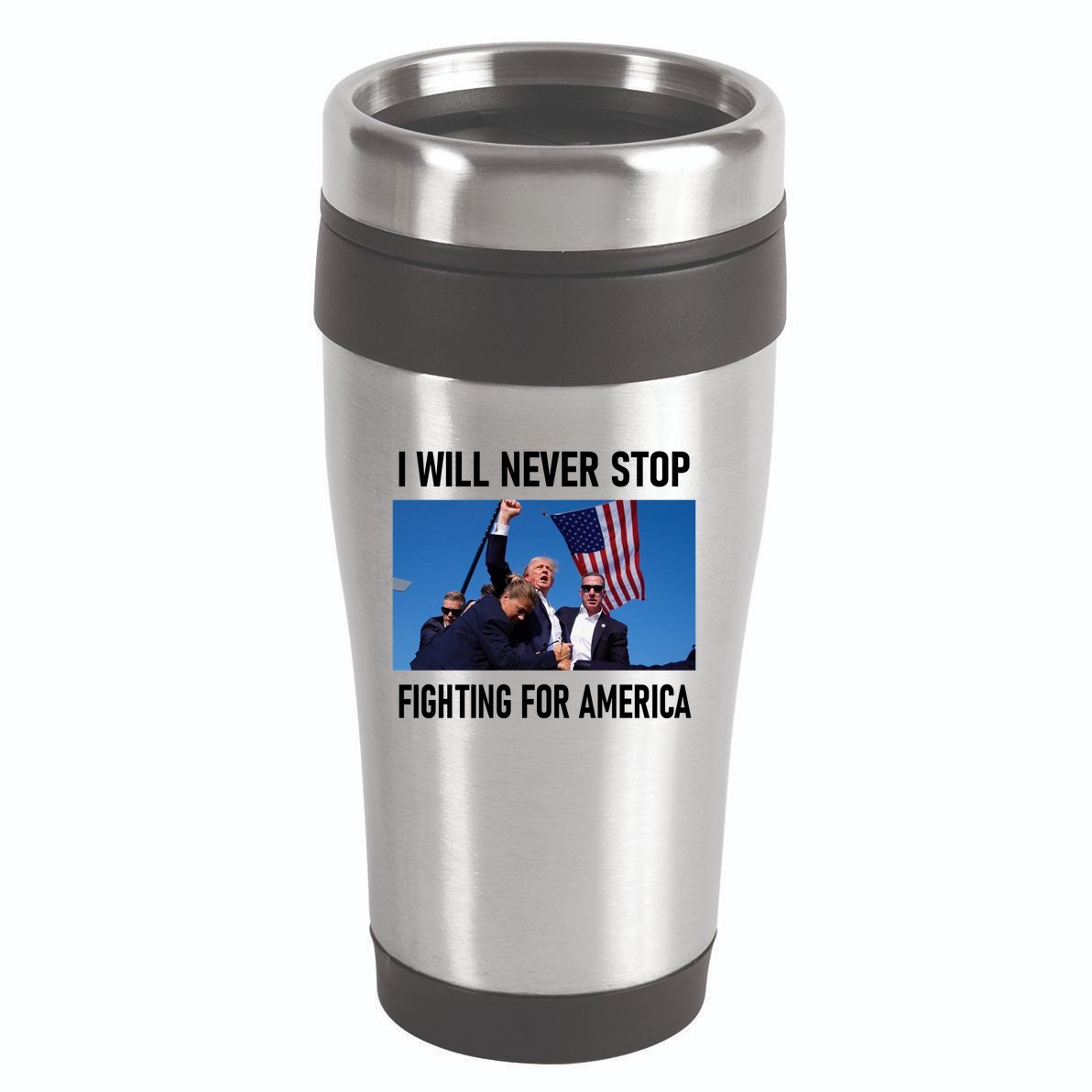 Former President Donald Trump Supporters 16oz Travel Tumbler