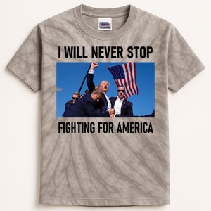 Former President Donald Trump Supporters Kids Tie-Dye T-Shirt