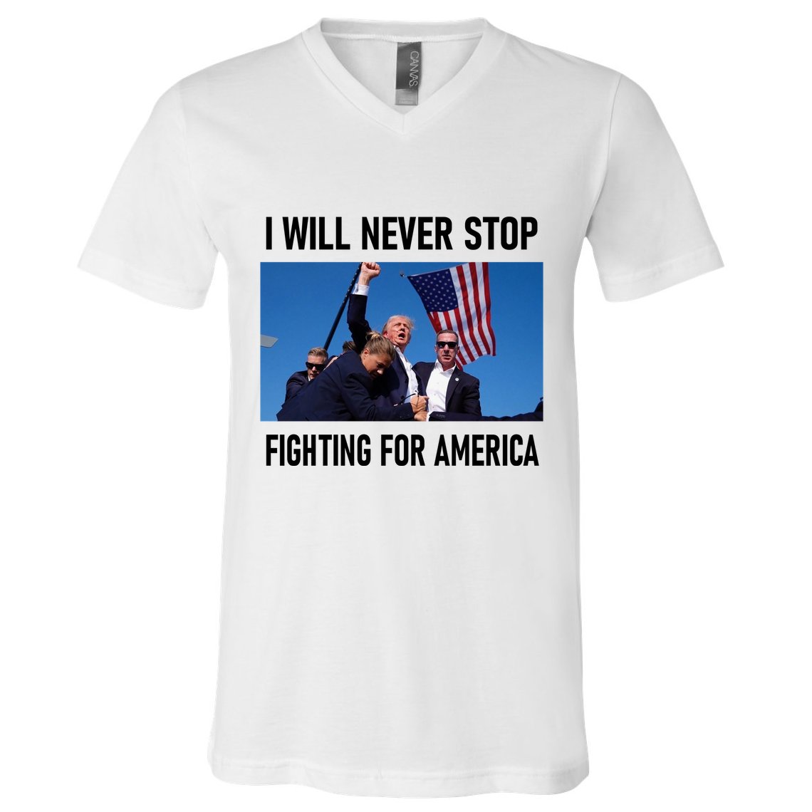 Former President Donald Trump Supporters V-Neck T-Shirt
