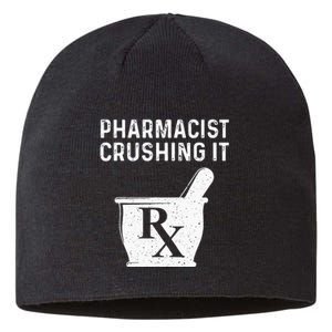 Funny Pharmacist Design For Wo Pharmacy Technician Sustainable Beanie