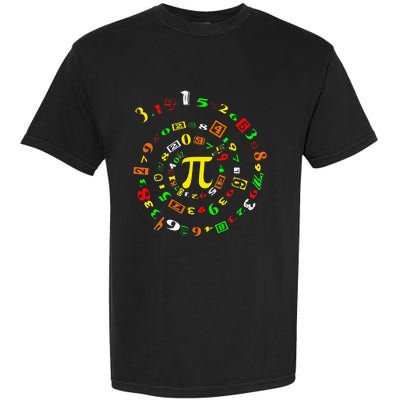 Funny Pi Day Spiral Pi Math For Pi Day 3 14 Garment-Dyed Heavyweight T-Shirt