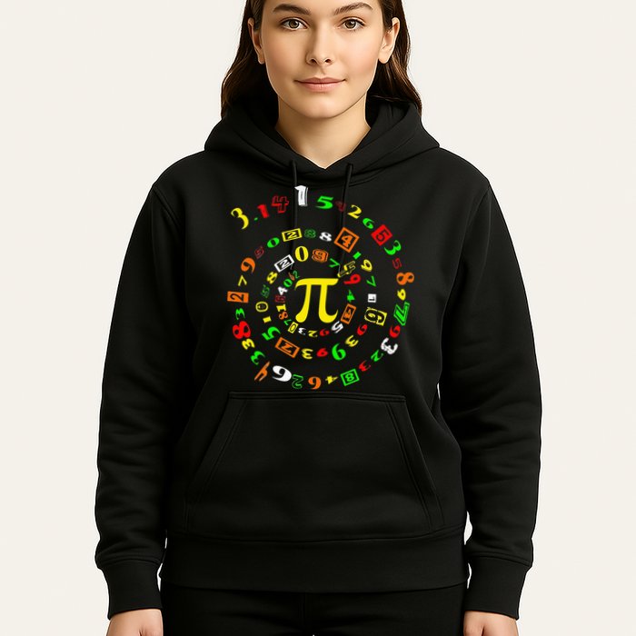Funny Pi Day Spiral Pi Math For Pi Day 3 14 Hoodie