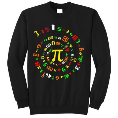 Funny Pi Day Spiral Pi Math For Pi Day 3 14 Sweatshirt