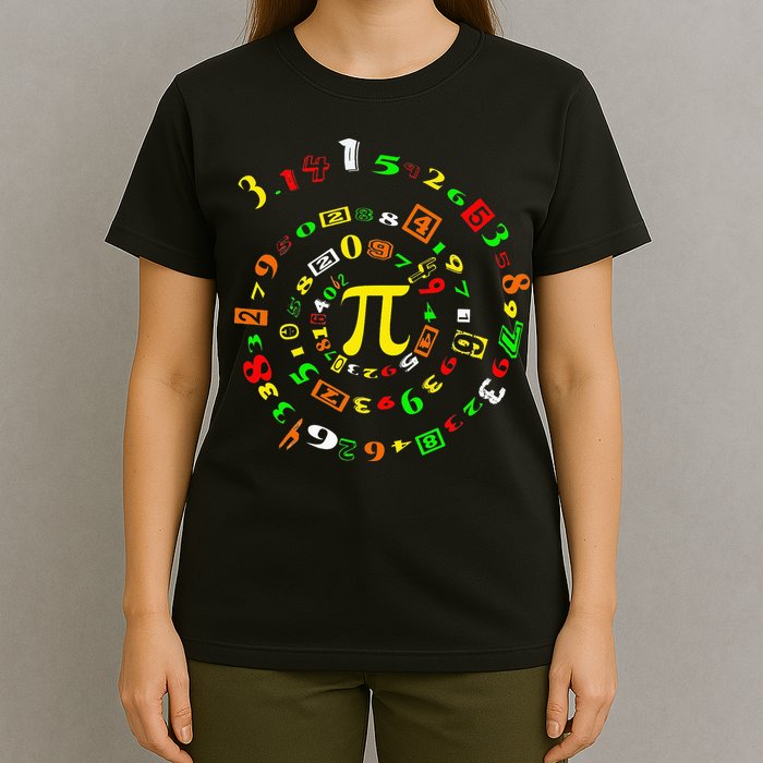 Funny Pi Day Spiral Pi Math For Pi Day 3 14 T-Shirt
