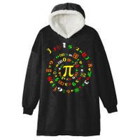 Funny Pi Day Spiral Pi Math For Pi Day 3 14 Hooded Wearable Blanket