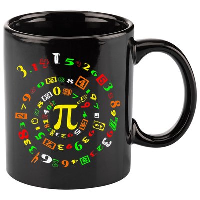 Funny Pi Day Spiral Pi Math For Pi Day 3 14 11oz C Handle Ceramic Mug