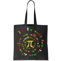 Funny Pi Day Spiral Pi Math For Pi Day 3 14 Tote Bag