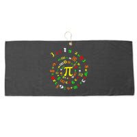 Funny Pi Day Spiral Pi Math For Pi Day 3 14 Large Microfiber Waffle Golf Towel