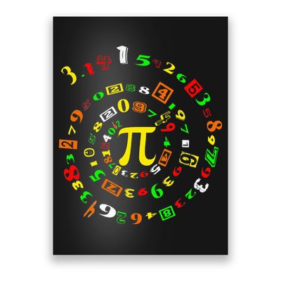 Funny Pi Day Spiral Pi Math For Pi Day 3 14 Poster