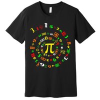 Funny Pi Day Spiral Pi Math For Pi Day 3 14 Premium T-Shirt