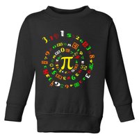 Funny Pi Day Spiral Pi Math For Pi Day 3 14 Toddler Sweatshirt