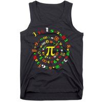 Funny Pi Day Spiral Pi Math For Pi Day 3 14 Tank Top